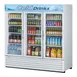 Turbo Air TGM-72RS(B)-N 78" 3-Glass Door Merchandiser Refrigerator, 68 cu. ft., Black, ENERGY STAR® 3 image