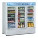 Turbo Air TGM-72RS(B)-N 78" 3-Glass Door Merchandiser Refrigerator, 68 cu. ft., Black, ENERGY STAR® 4 image