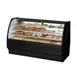 True TGM-DC-77-SC/SC-S-S 77" Curved Glass Solid Colored End Dry Bakery Merchandiser 1 image
