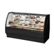 True TGM-R-77-SC/SC-B-W 77" Black Refrigerated Bakery Display Case 1 image
