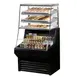 True THAC-36DG-LD 36" Horizontal Air Curtain Dry Goods Merchandiser in Black, Self Contained, 3 Shelves 1 image