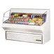 True THAC-60-LD 60"Horizontal Air Curtain Merchandiser in White, Self Contained, 3 Shelves 1 image