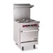 Therma-Tek TMD24-4-1 24" Gas Restaurant Range w/ (4) Open Burners, (1) Space Saver Oven, 147.000 BTU 1 image