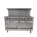 Therma-Tek TMD60-10-2 60" Gas Restaurant Range w/ (10) Open Burners, (2) Standard Ovens, 360.000 BTU 1 image