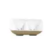 Thunder Group 0002BB Divided Sauce Dish, 1 Oz., 3-5/8" X 2-3/4", 2-Wells - Dozen 1 image