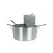 Thunder Group ALSKPC005 Pasta Cooker, 5 Piece - Set, 20 Quart Boiler With 4 Sectioned Stainless Steel Perforated Baskets With Handles, Aluminum 1 image