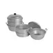 Thunder Group ALST011 Steamer Set, 19" Dia. X 22-5/8"H, 3/8" Perforations - Set 1 image