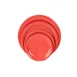 Thunder Group CR110RD Plate, 10-1/2" Dia., Round, Narrow Rim - Dozen 1 image