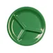 Thunder Group CR710GR Compartment Plate, 10-1/4" Dia., Round, 3-Wells - Dozen 1 image