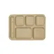 Thunder Group ML801S Compartment Tray, Left-Handed, 10" X 14.5", Rectangular - Dozen 1 image
