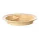 Thunder Group NS701T Compartment Plate, 8-3/4" Dia., Round, 3-Deep Wells - Dozen 1 image