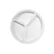 Thunder Group NS702W Compartment Plate, 10" Dia., Round, 3-Wells - Dozen 1 image
