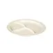 Thunder Group NS703T Compartment Plate, 10-1/4" Dia., Round, 3-Wells - Dozen 1 image