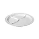 Thunder Group NS703W Compartment Plate, 10-1/4" Dia., Round, 3-Wells - Dozen 1 image