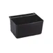 Thunder Group PLBC0012B Silverware Bin, 13" x 9.25" x 7", Black Plastic, One-Piece Design for Bus Carts 1 image