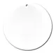 Thunder Group PLRCB002 Cutting Board, 14" Dia. X 1/2" Thick, Round, Non-Skid, white 1 image