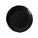 Thunder Group RF1010BW Dinner Plate, 10-1/2" Dia., Round, Scallop Edge, Black Pearl 1 image