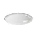 Thunder Group RF2030W Platter, 30"L X 12"W, Oval, Scallop Edge, Black Pearl, white 1 image