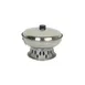 Thunder Group SLAL01B Wok Chafer Body/Cover, 7-1/2" Dia., Plastic Knob Lift-Off Cover, Stainless Steel 1 image