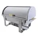 Thunder Group SLRCF0171G Chafer, 8 Quart, Roll-Top Cover, Dripless Water Pan - Set 1 image