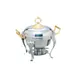 Thunder Group SLRCF8633 Deluxe Chafer, 5 Quart, Half-Size Round, Lift-Off Dome Cover - Set 1 image