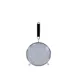 Thunder Group SLSTN5308PB Strainer, 8" Dia. Single Medium Mesh, Black Plastic Handle, Stainless Steel 1 image