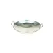 Thunder Group SLWK008 Wok Serving Dish, 8" Dia. (2) Handles, Polished Mirror Finish 1 image