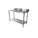 Thunder Group SLWT42496F4 Stainless Steel Top " 85" - 96" Work Table 1 image