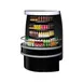 Turbo Air TIOM-48RB-N 48" Island Display Self-Serve Refrigerated Merchandiser in Black, 3 Shelves 1 image