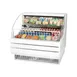 Turbo Air TOM-50LW-N 50" Horizontal Open Air Merchandiser in White, Self-Contained, 1 Shelf 2 image