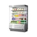 Turbo Air TOM-50S-N 50" Vertical Open Air Merchandiser, Stainless Steel, Self-Contained, 4 Shelves 1 image