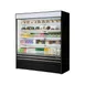 Turbo Air TOM-72EB-N 72" Vertical Open Air Merchandiser in Black, Self-Contained, 4 Shelves 1 image