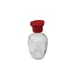 Town 19714/CS - Round Glass Soy Sauce Bottle, Red Poured Lid, 5 Oz, Red - 1/Case 1 image