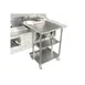 Town 229201R Spice Shelf, Mobile, (3) Shelves, Stainless Steel Construction 1 image
