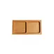 Town 31290/CS Bamboo Sauce Dish/Sushi Sampler Plate, 4-Piece Set, Elegant Natural Finish, 1/Case 1 image