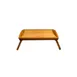 Town 34249 Bamboo Serving Tray with Folding Legs, Natural Wood, 30" x 20" Rectangular Design 1 image