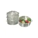 Town 34412S Chinese Steamer Set – 12” Dia, 7/8” Perforations, Aluminum, 2 Steamers, Pan & Cover – Set 1 image