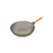 Town 34733/DZ Wok Pan, 11-1/2" Diameter Flat Bottom, Bamboo Handle, Steel Construction - Dozen 1 image