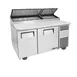 True TPP-AT-60-HC 60" Refrigerated Pizza Prep Table w/ 2 Doors, (8) 1/3 Pans 2 image