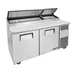 True TPP-AT-67-HC 67" Refrigerated Pizza Prep Table w/ 2 Doors, (9) 1/3 Pans 2 image