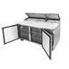 True TPP-AT-67-HC 67" Refrigerated Pizza Prep Table w/ 2 Doors, (9) 1/3 Pans 4 image