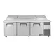 True TPP-AT2-93-HC 93" Refrigerated Pizza Prep Table w/ 3 Doors, (12) 1/3 Pans 3 image