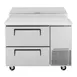 Turbo Air TPR-44SD-D2-N 44" 2 Drawers Refrigerated Pizza Prep Table, 6 Condiment Pans 5 image