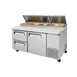 Turbo Air TPR-67SD-D2-N 67" Refrigerated Pizza Prep Table w/ 1 Door & 2 Drawers, 20 cu. ft. 1 image