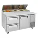 Turbo Air TPR-67SD-D2-N 67" Refrigerated Pizza Prep Table w/ 1 Door & 2 Drawers, 20 cu. ft. 2 image