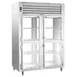 Traulsen AHT226WP-HHG 58" 2-Section Pass-Thru Refrigerator w/ 8 Half Glass Doors, Remote, 44.3 cu. ft. 1 image