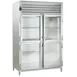 Traulsen AHT226WUT-HHG 58" 2-Section Reach-In Refrigerator w/ 4 Glass Half-Doors, Top Mount, 40.57 cu. ft. 1 image
