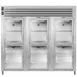Traulsen AHT332N-HHG 76" 3-Section Reach-In Refrigerator w/ 6 Glass Half-Doors, Remote, 70 cu. ft. 1 image