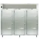 Traulsen AHT332N-HHS 76" 3-Section Reach-In Refrigerator w/ 6 Solid Half-Doors, Remote, 69.5 cu. ft. 1 image