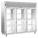 Traulsen AHT332WPUT-HHG 86" 3-Section Pass-Thru Refrigerator w/ 12 Half Glass Doors, Top Mount, 84.4 cu. ft. 1 image